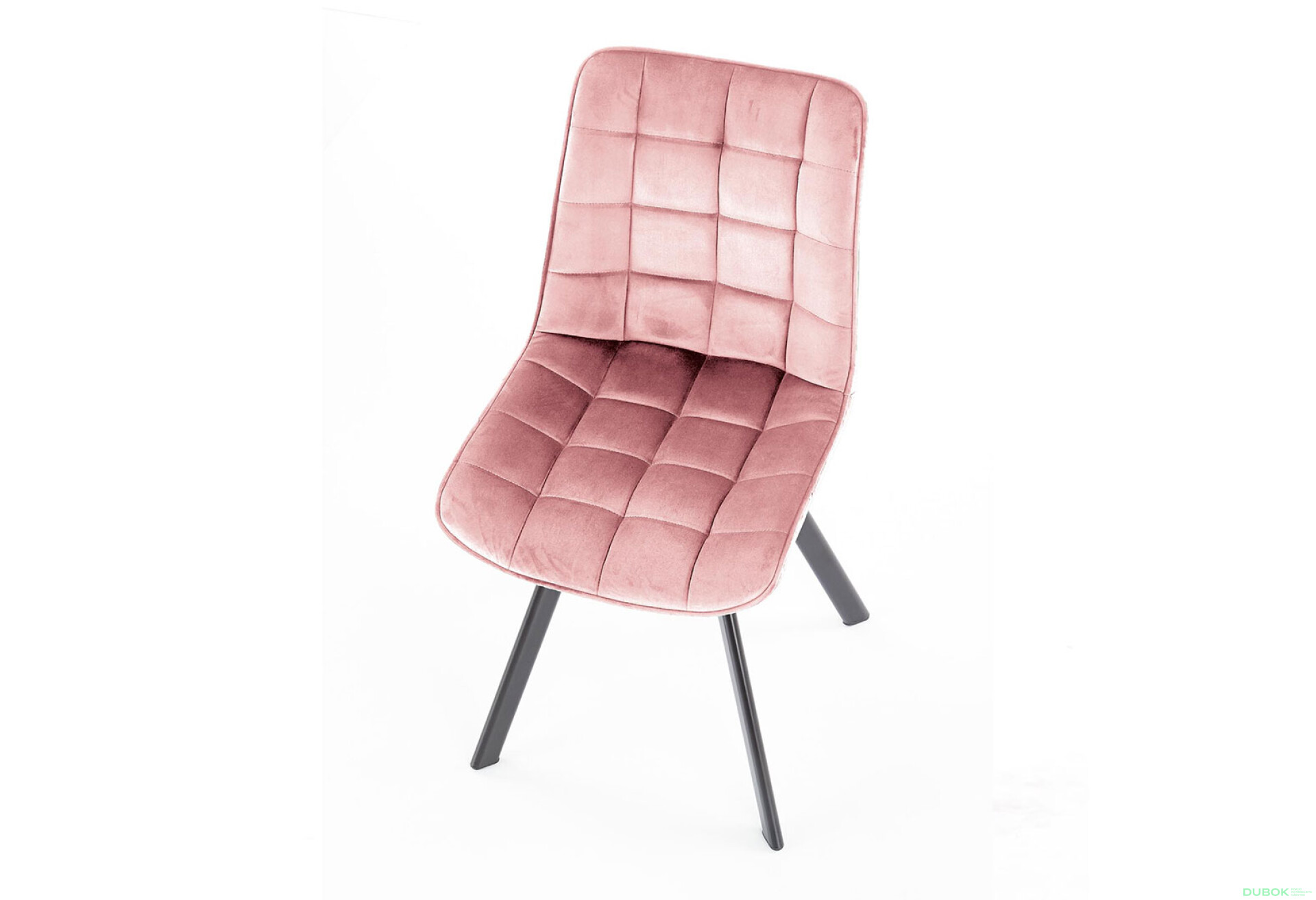 Фото 6 - Židle K332 černý kov / růžová látka