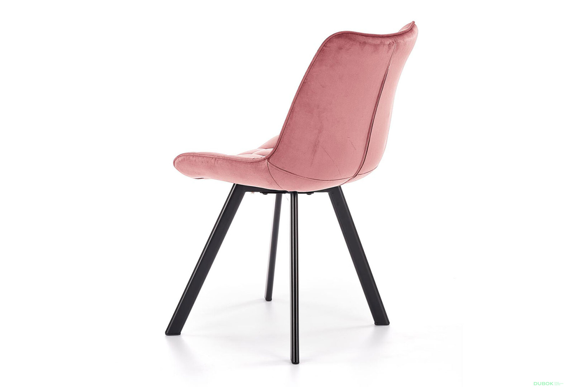 Фото 4 - Židle K332 černý kov / růžová látka