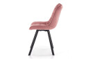 Фото 3 - Židle K332 černý kov / růžová látka