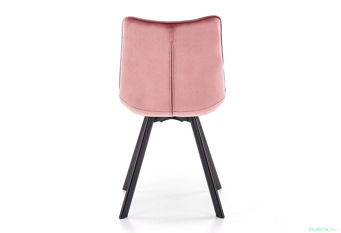 Фото 5 - Židle K332 černý kov / růžová látka
