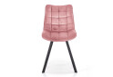 Фото 2 - Židle K332 černý kov / růžová látka