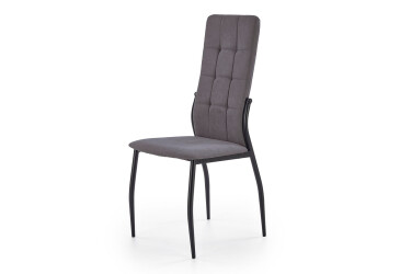 Židle K334 černý kov / látka popel