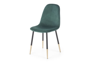 Židle K379 tmavě zelená látka