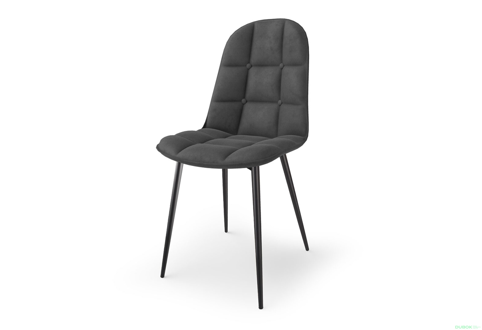 Фото 1 - Židle K417 černý kov / látka popel
