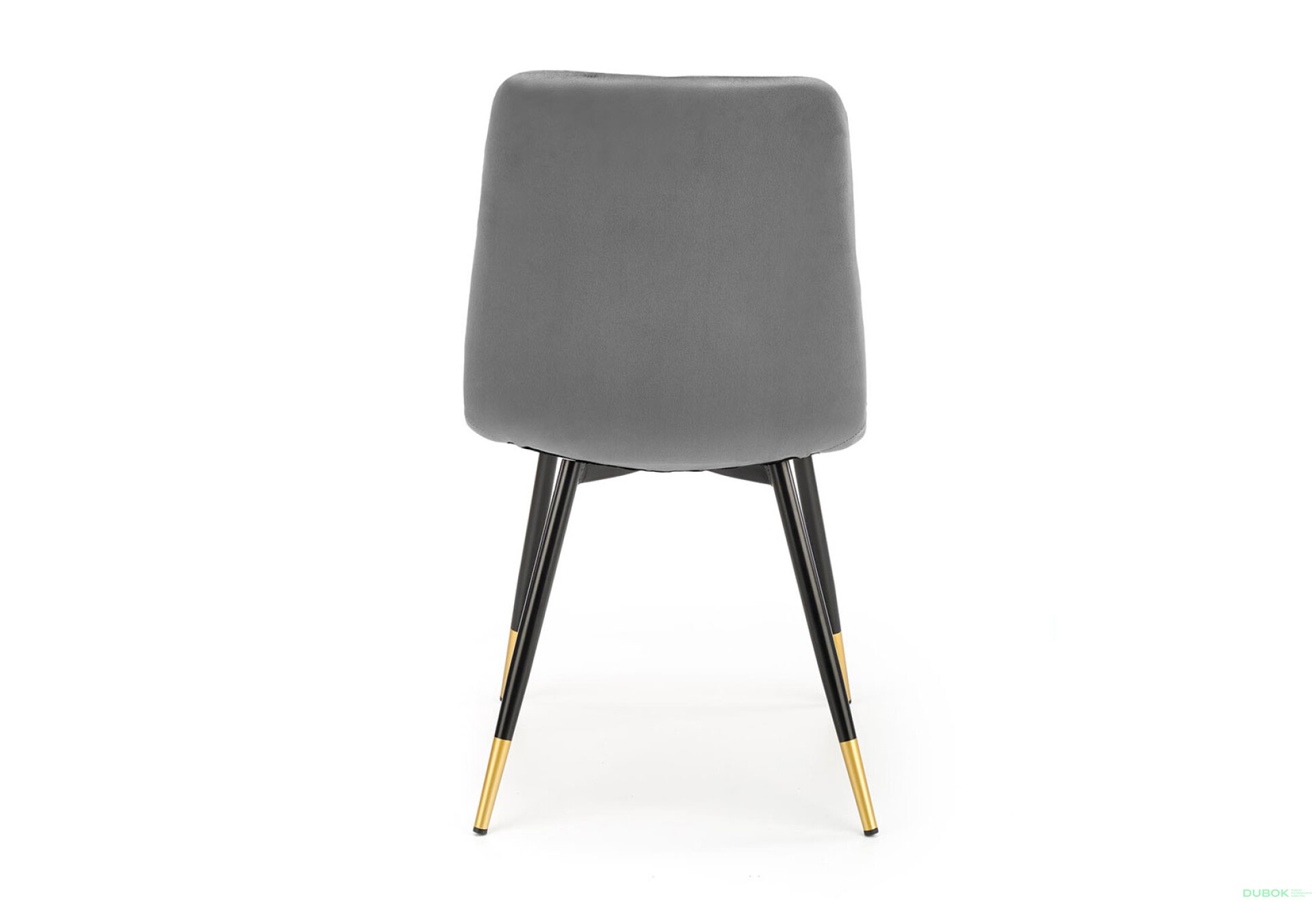 Фото 6 - Židle K438 černý, zlatý kov / látka popel