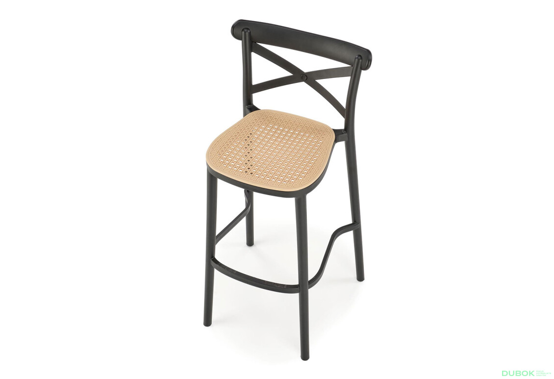 Фото 7 - Barová židle H111 černý / přírodní