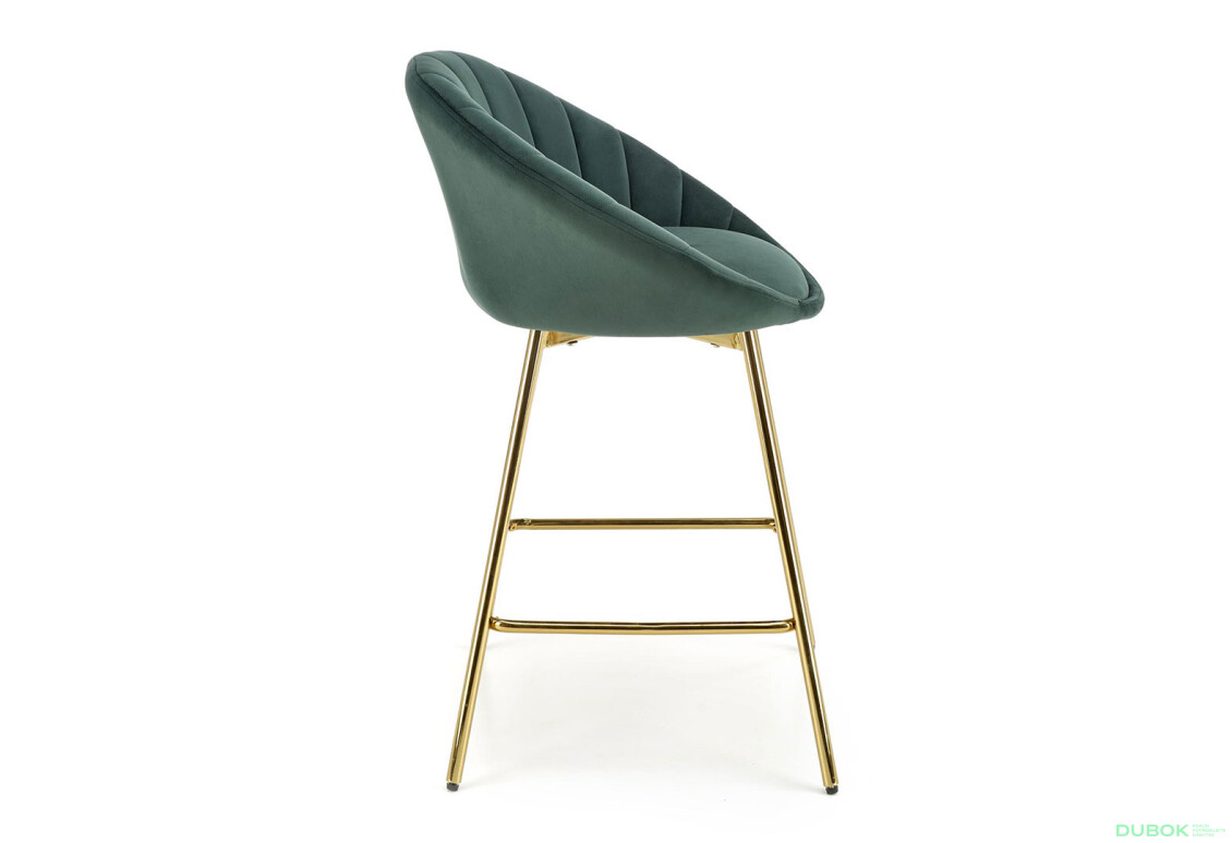 Фото 5 - Barová židle H112 zlatá / zelená