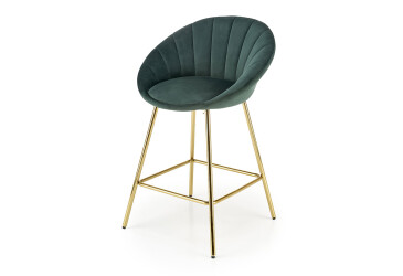 Barová židle H112 zlatá / zelená
