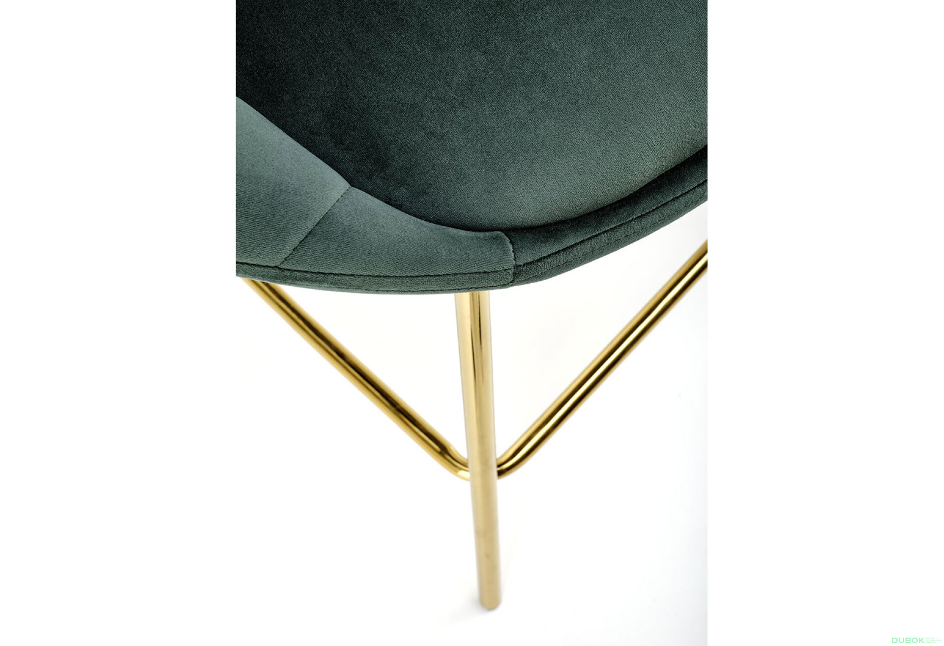 Фото 10 - Barová židle H112 zlatá / zelená