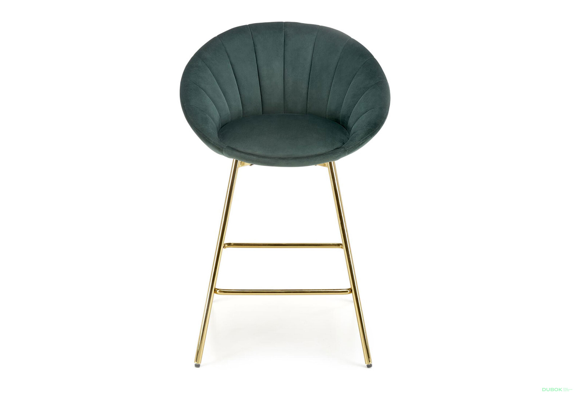 Фото 2 - Barová židle H112 zlatá / zelená