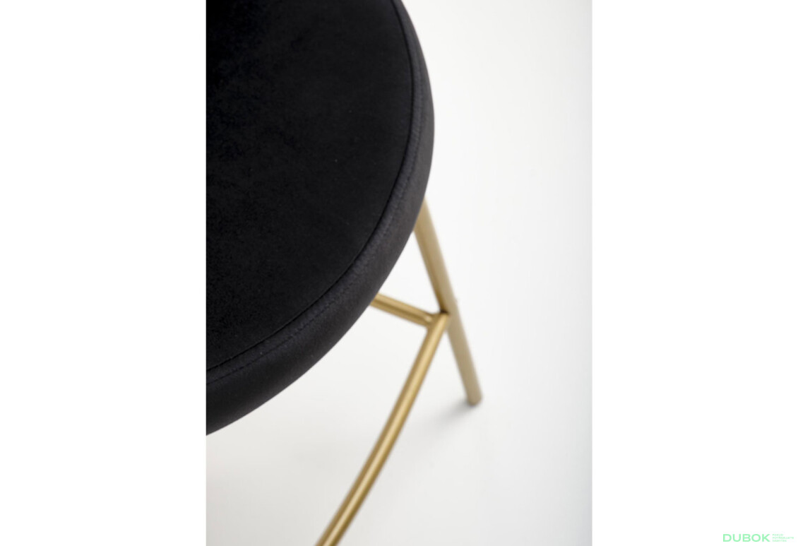 Фото 10 - Barová židle H113 zlatá / černá, bílá