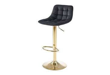 Barová židle H120 zlatý / černý