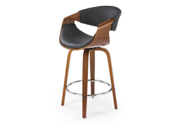 Barová židle H123 ořechový / černý