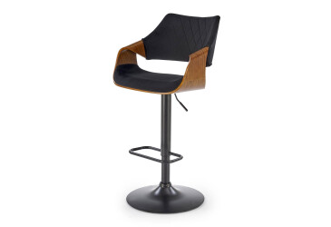 Barová židle H124 ořechový / černý