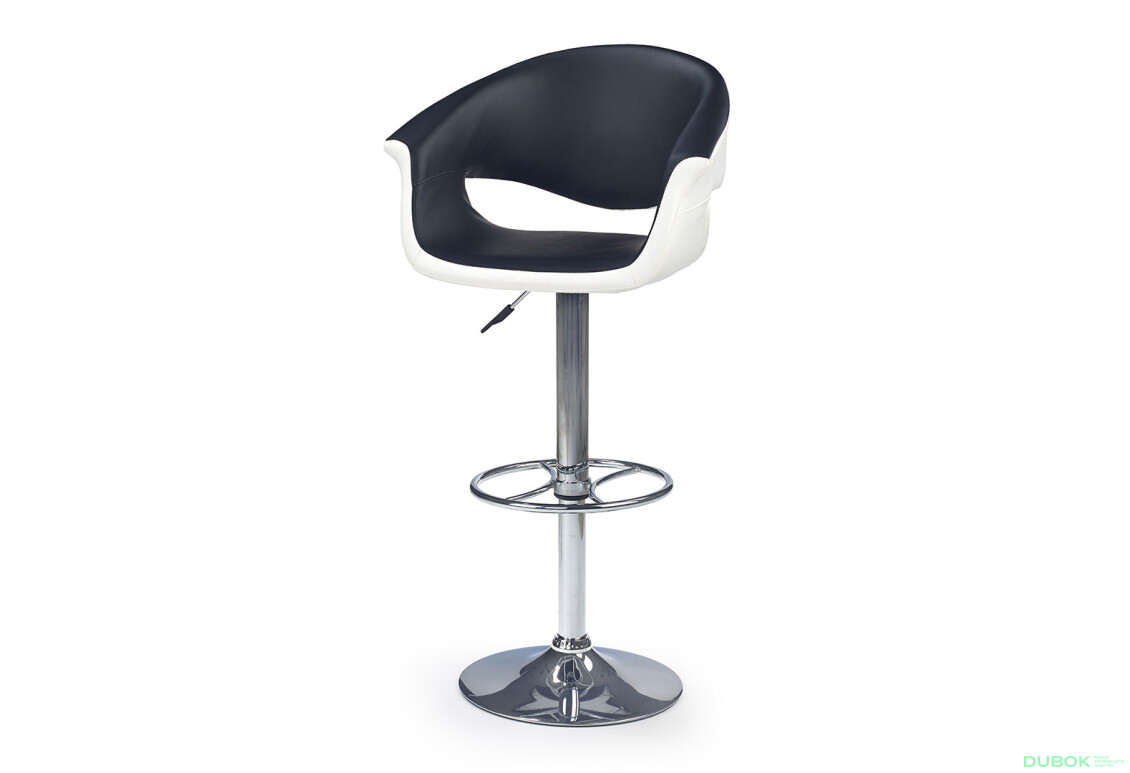 Barová židle H46 bílý / černý