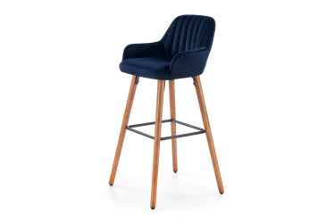 Barová židle H93 ořech / granát
