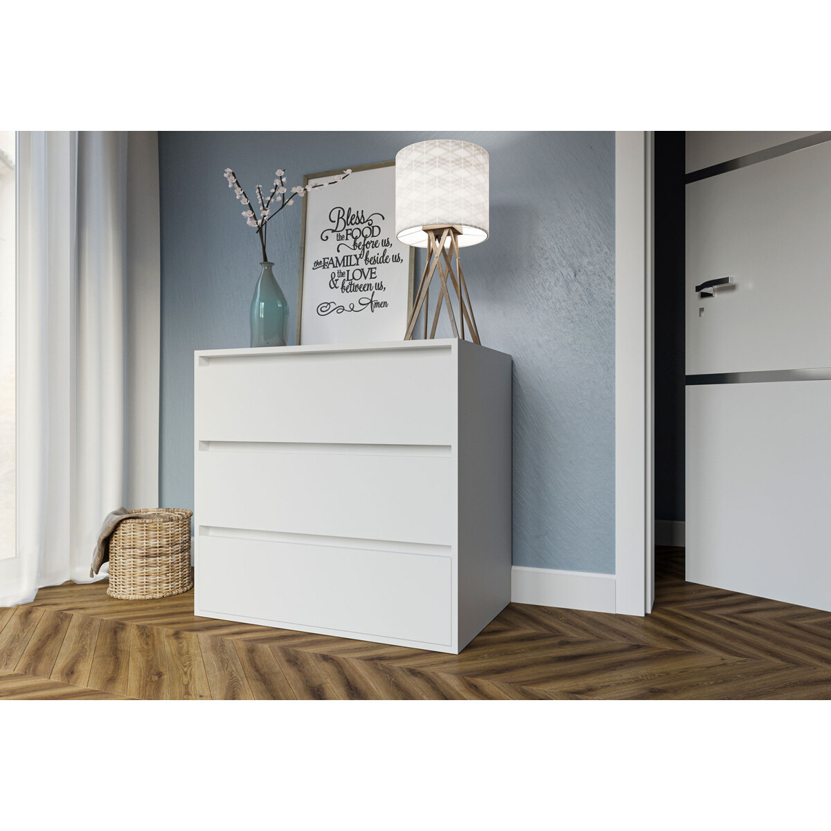 

Komoda se 3 zásuvkami Idea K 80 cm Nymphaea alba