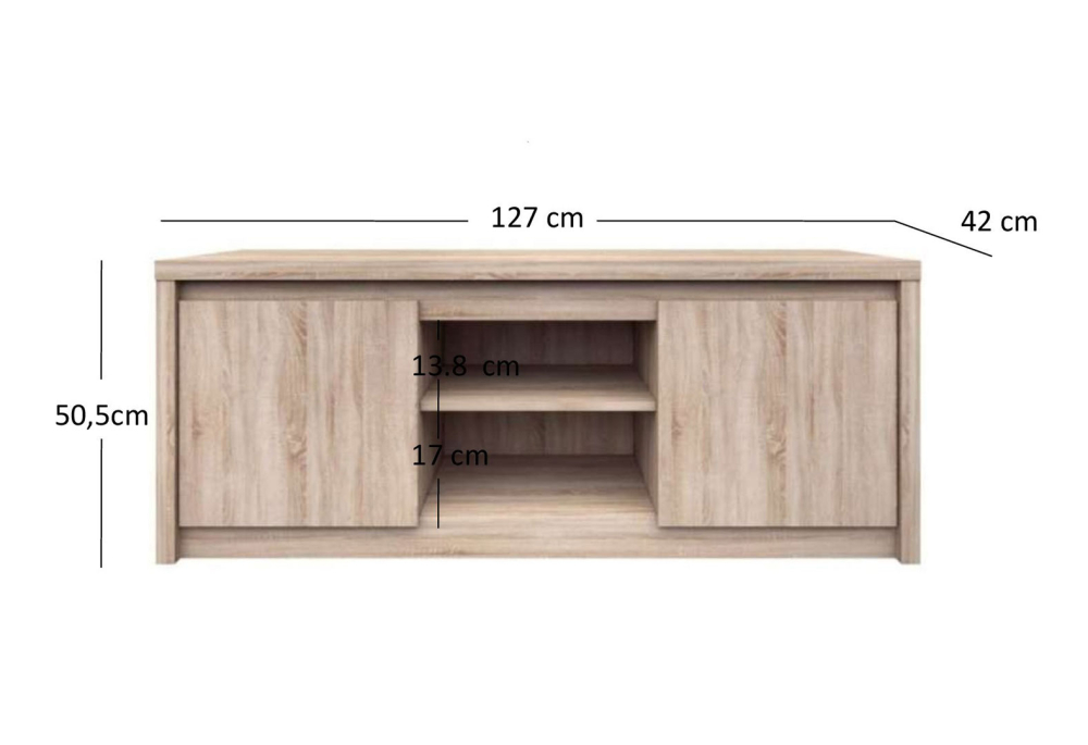 TV stolek 2d dub sonoma Norton