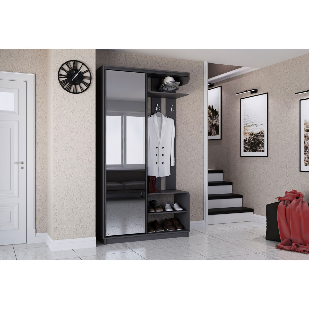 

Předsíňová sestava Alice 120 cm Antracit