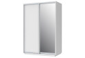 Fotografie 1 - Skříň 150x240x60 nymphaea alba, 1 dřevotříska+1 zrcadlo, stříbrný profil