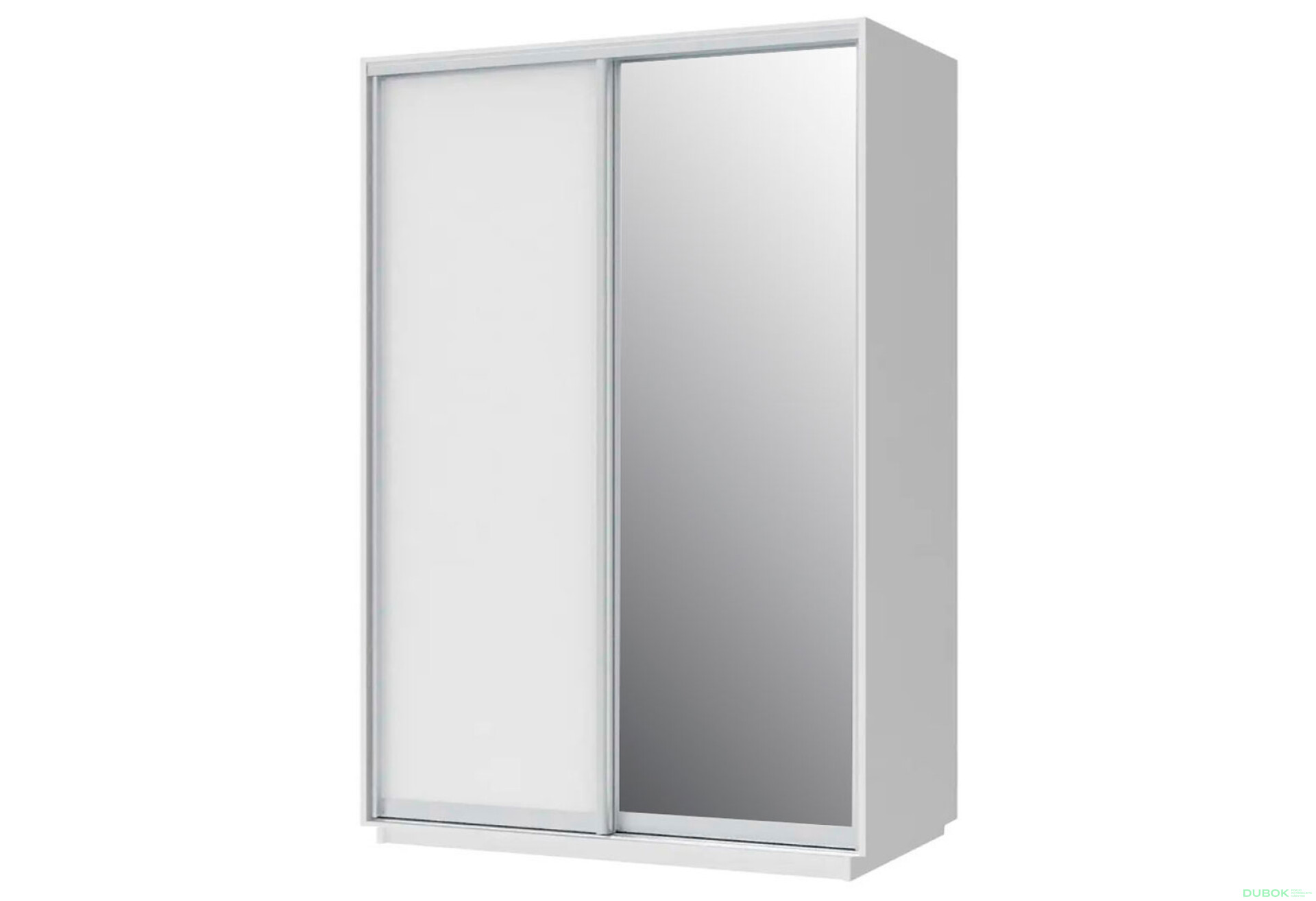 Fotografie 1 - Skříň 180x240x60 nymphaea alba, 1 dřevotříska+1 zrcadlo, stříbrný profil