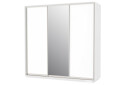 Fotografie 1 - Skříň 200x240x60 nymphaea alba, 2 dřevotříska+1 zrcadlo, stříbrný profil