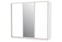 Fotografie 1 - Skříň 250x240x60 nymphaea alba, 2 dřevotříska+1 zrcadlo, stříbrný profil
