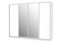 Fotografie 1 - Skříň 300x240x60 nymphaea alba, 2 dřevotříska+2 zrcadla, stříbrný profil