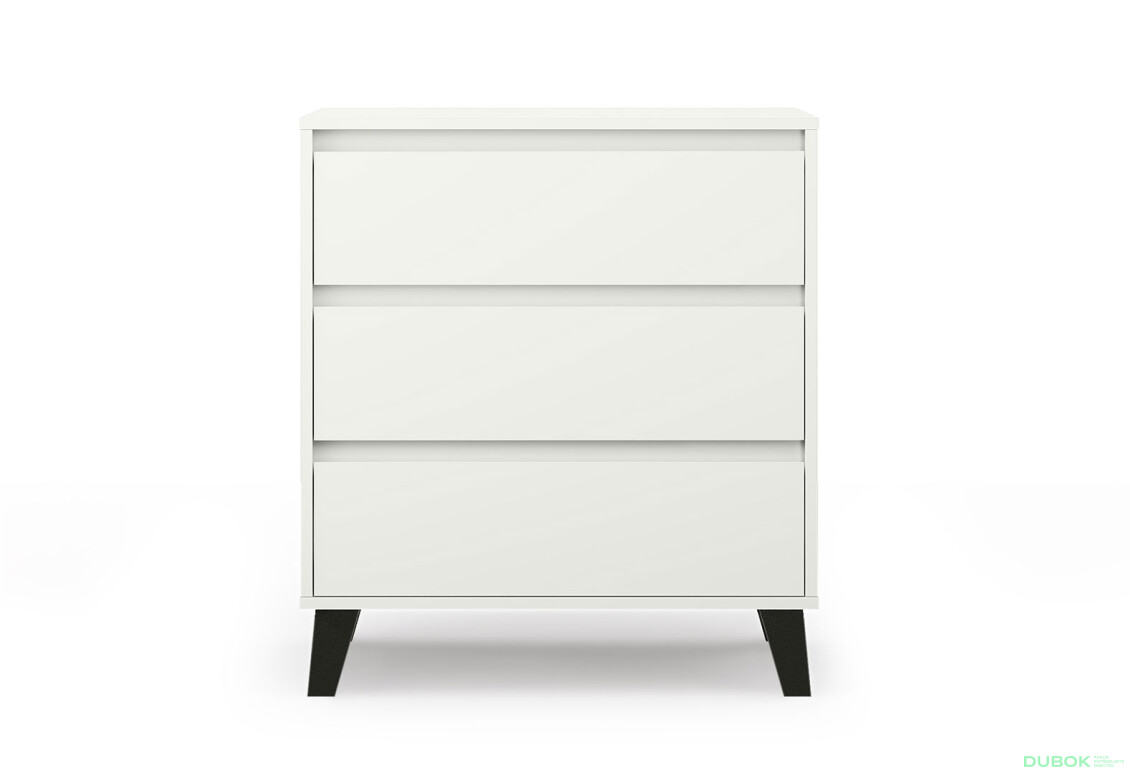 Komoda Borg 3s/70 bílá