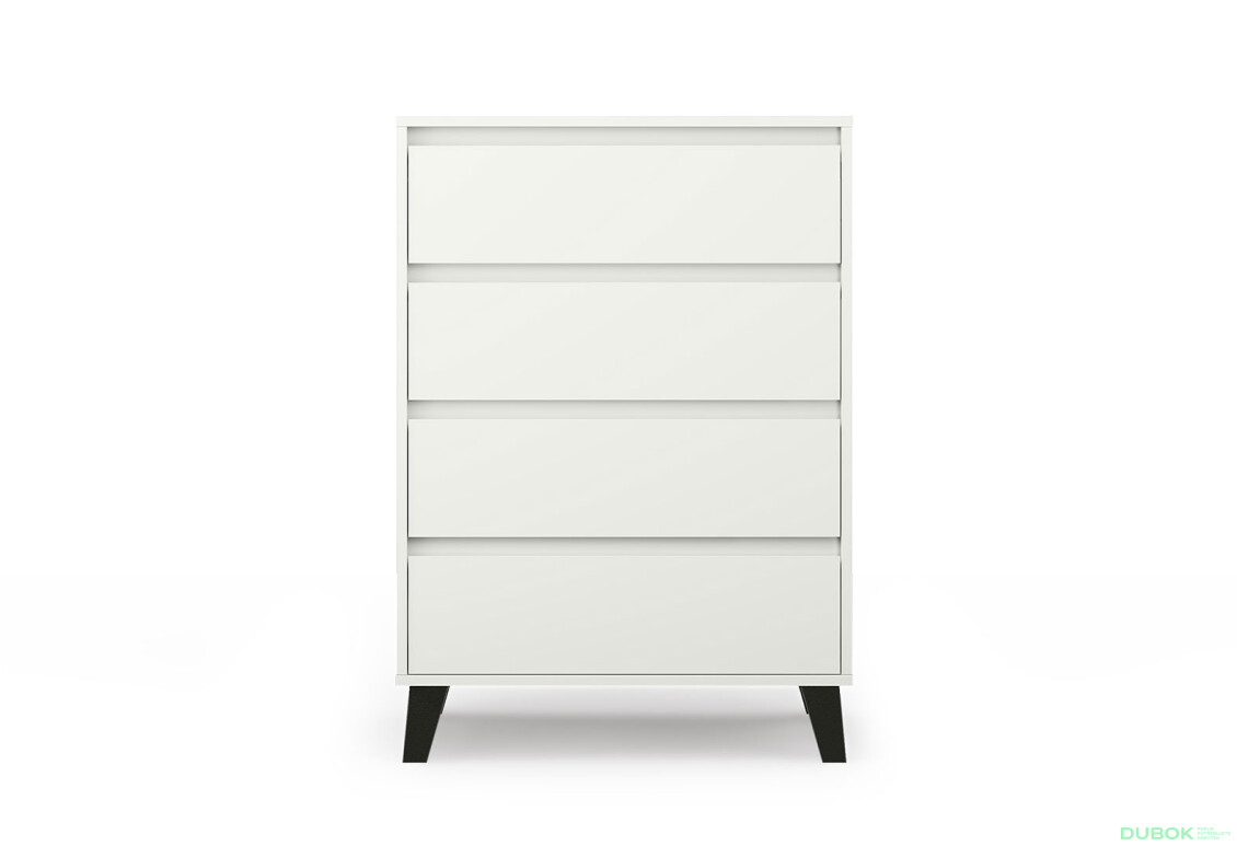 Komoda Borg 4s/70 bílá