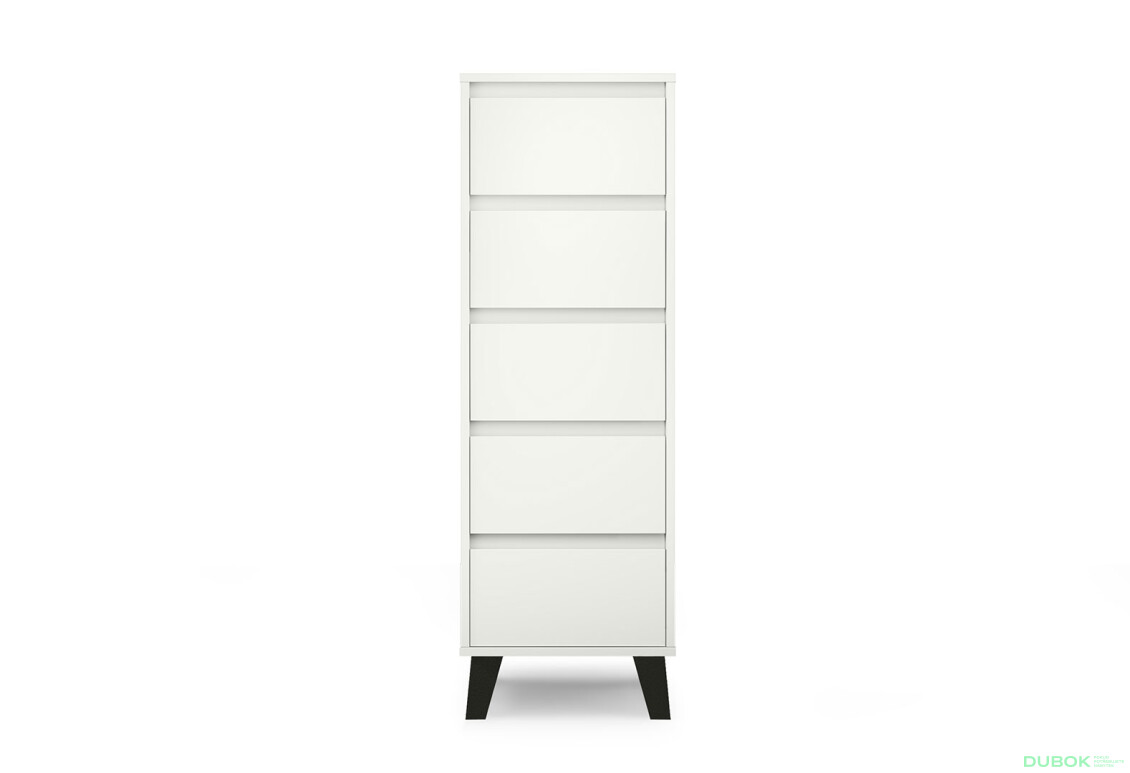 Komoda Borg 5s/40 bílá