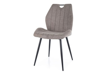 Židle Arco Brego kov černá / béžový 34
