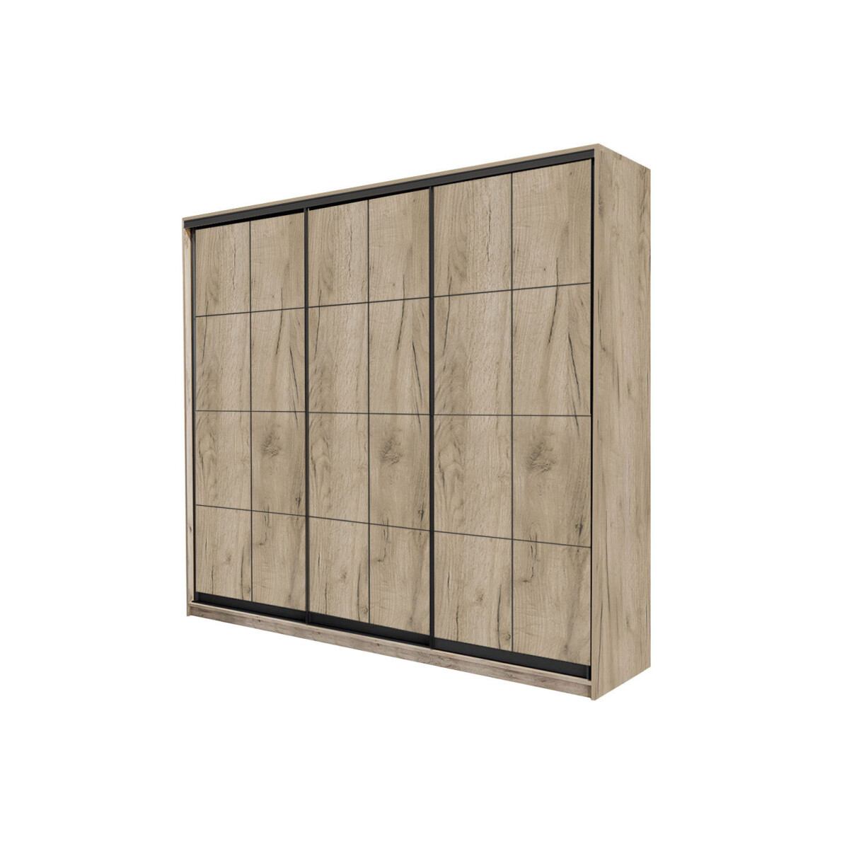 

Skříň s posuvnými dveřmi 3 DTD 180x240x60 cm W Loft Lines BL Dub kraft šedý