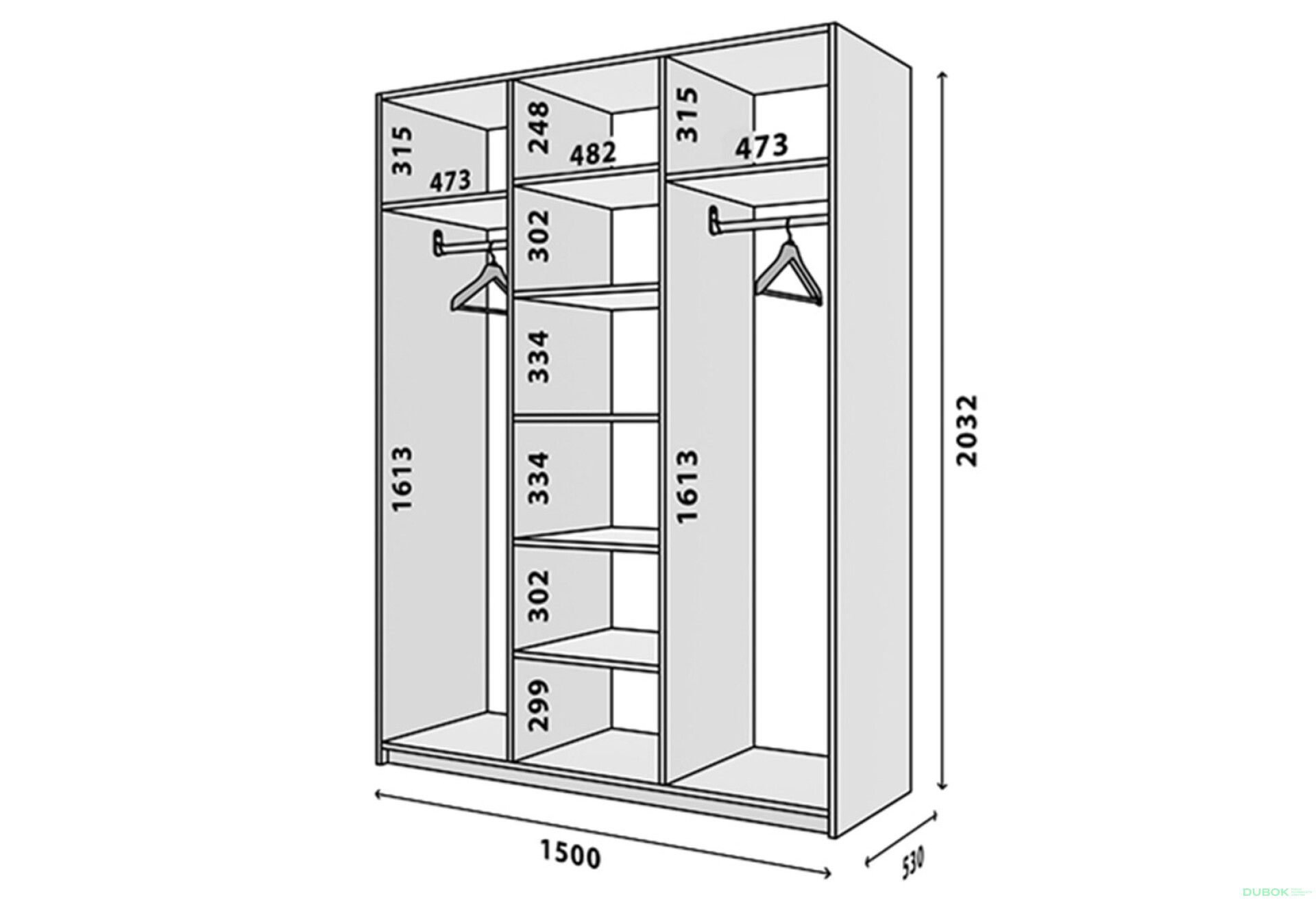 Fotografie 2 - Modul Modus № 3 Š-1500x2050 DTD 18 mm bílý