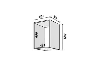 Fotografie Modul № 12 A-500x697 DTD 18 mm bílý