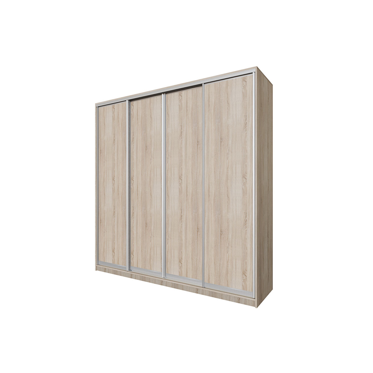 

Skříň s posuvnými dveřmi Komforto 4 DTD 240x240x60 cm Světlý dub sonoma AL