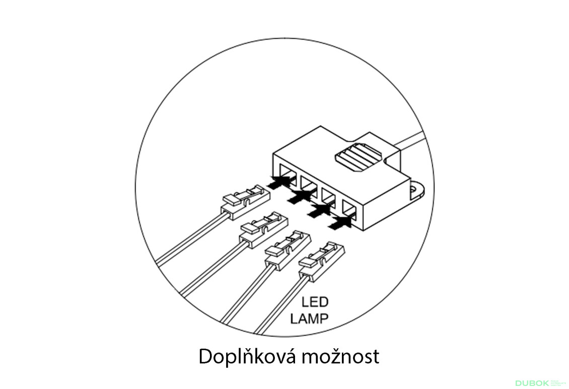 Fotografie 2 - LED pásek BC (4 x 92 cm), teplá bílá barva Sandbox