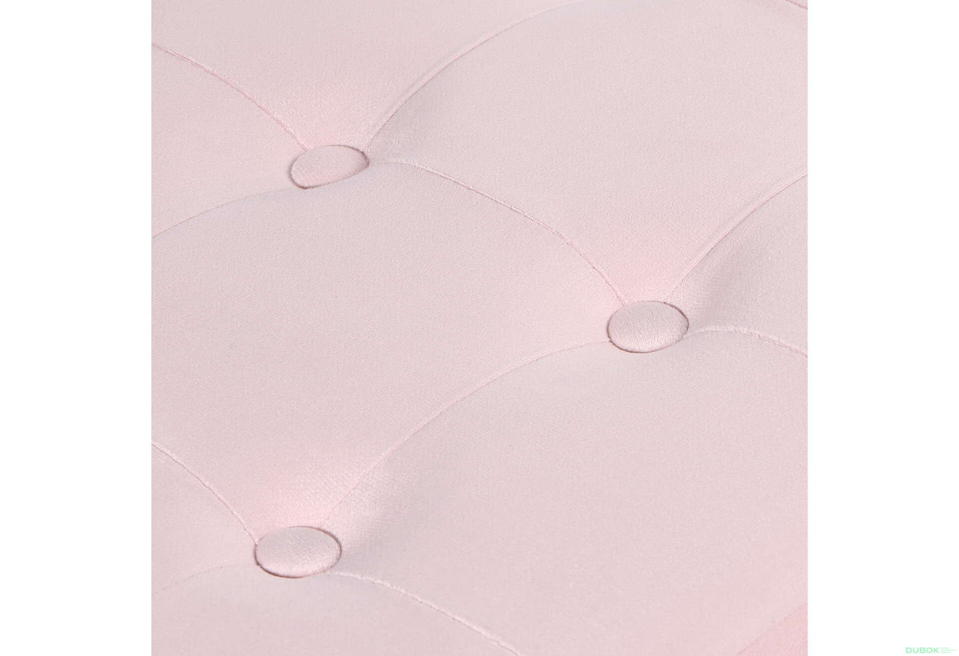 Fotografie 5 - Puf skládací XL s knoflíky - 60x38x38 cm samet růžový