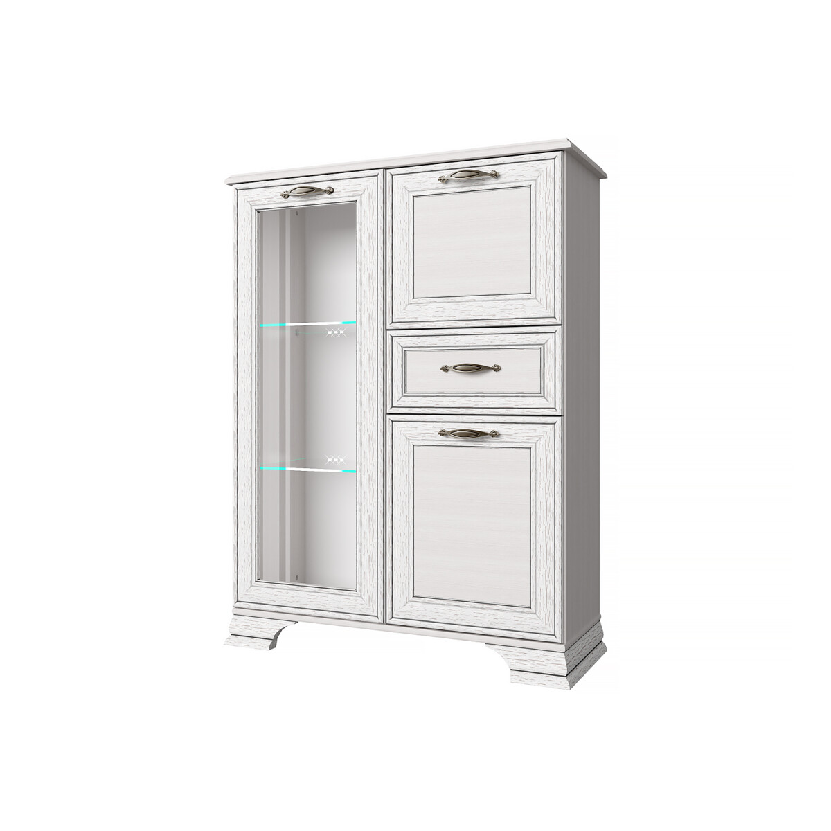 

Komoda s mini barem 1d1w1s1b woodline krém Tiffany