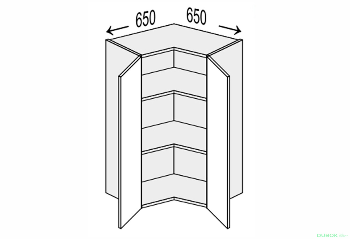 Vrchní roh 90°/900 2dveře Mary