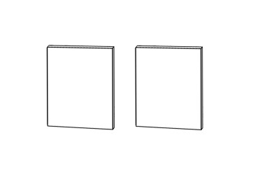 Fasáda KutV 90° 2dv 650x650 450mm Mary Pro Blum