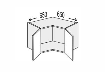 Vrchní roh 90°/360 2dv Glory