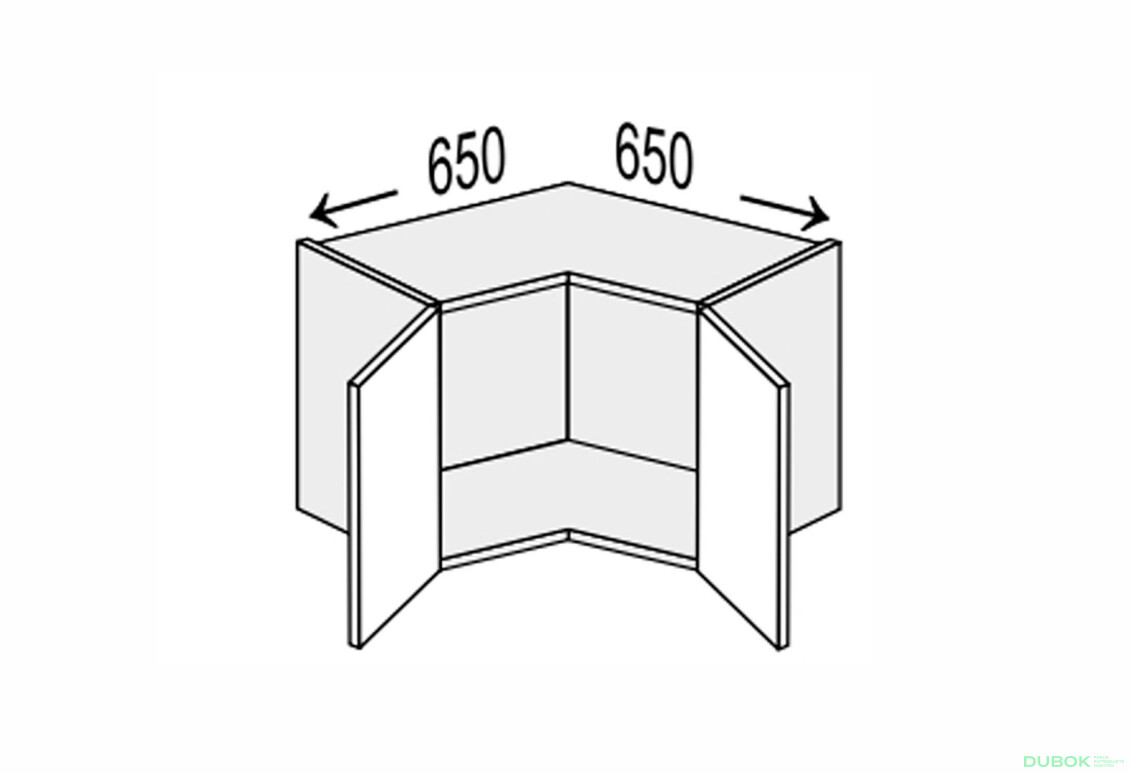 Vrchní roh 90°/360 2dv Glory