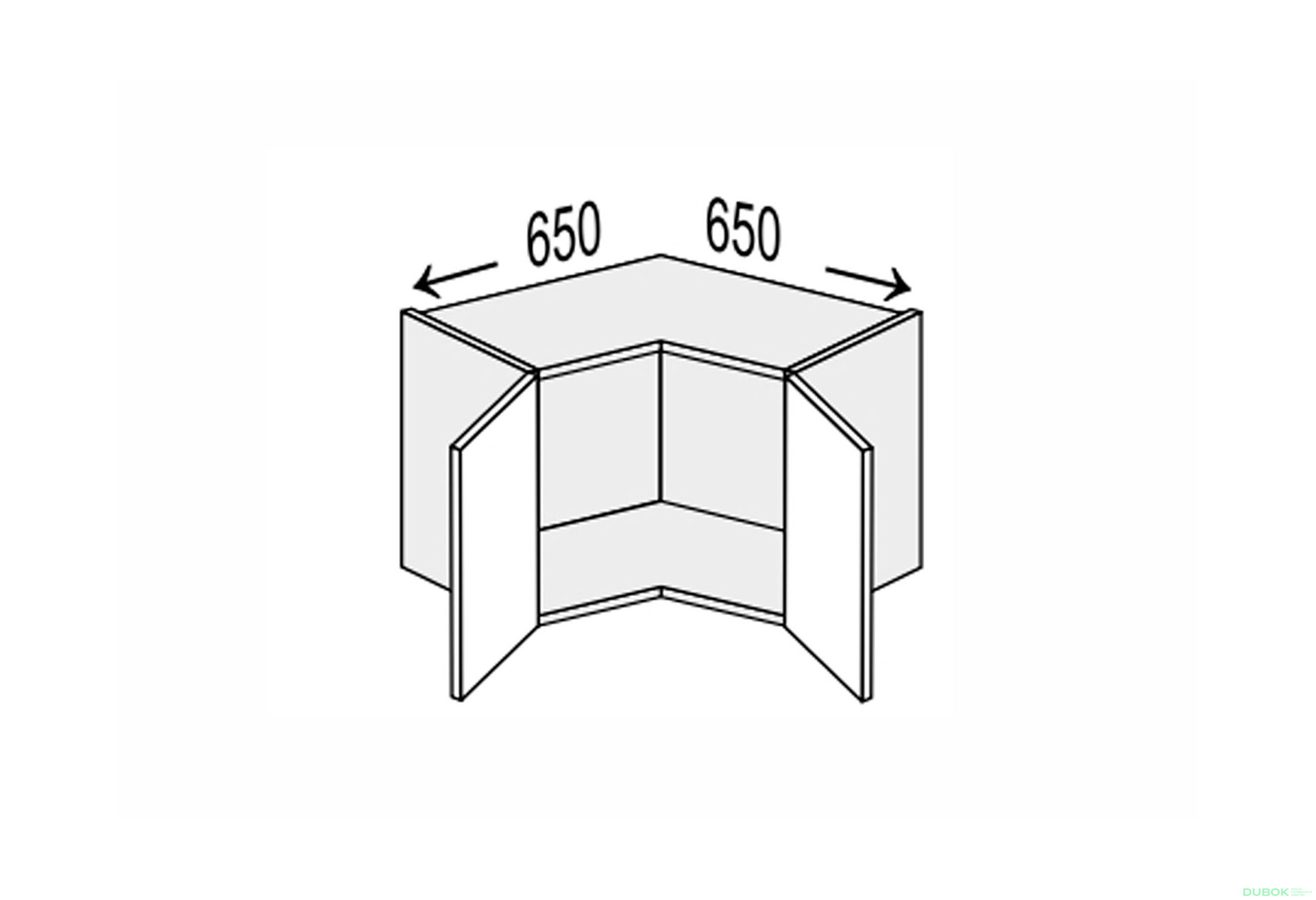 Fotografie 1 - Vrchní roh V 90°/360 2dv Pro Blum Vintage
