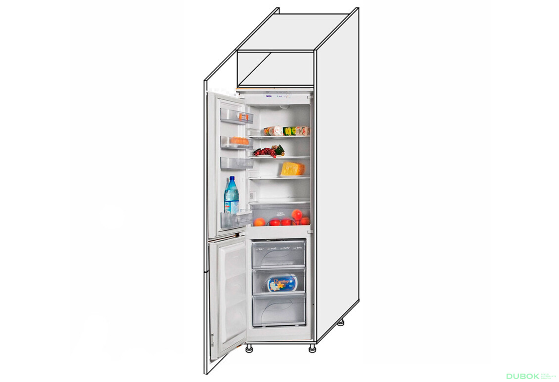 Skříňka 60PХ/2320 chladničky Leo