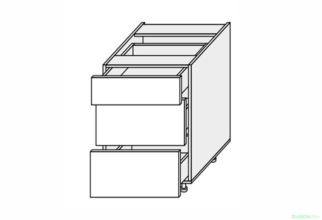Dno 60N3ŠH/820 Pro Hettich Millenium Premium