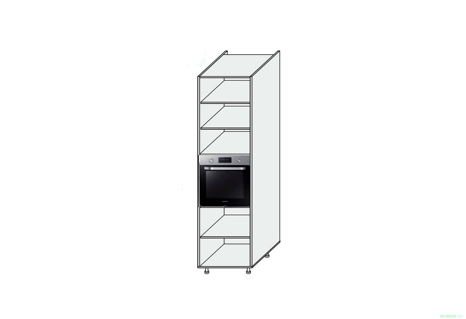 Fotografie 1 - Korpus Penal 60PD Trouba Pro Blum 2320mm