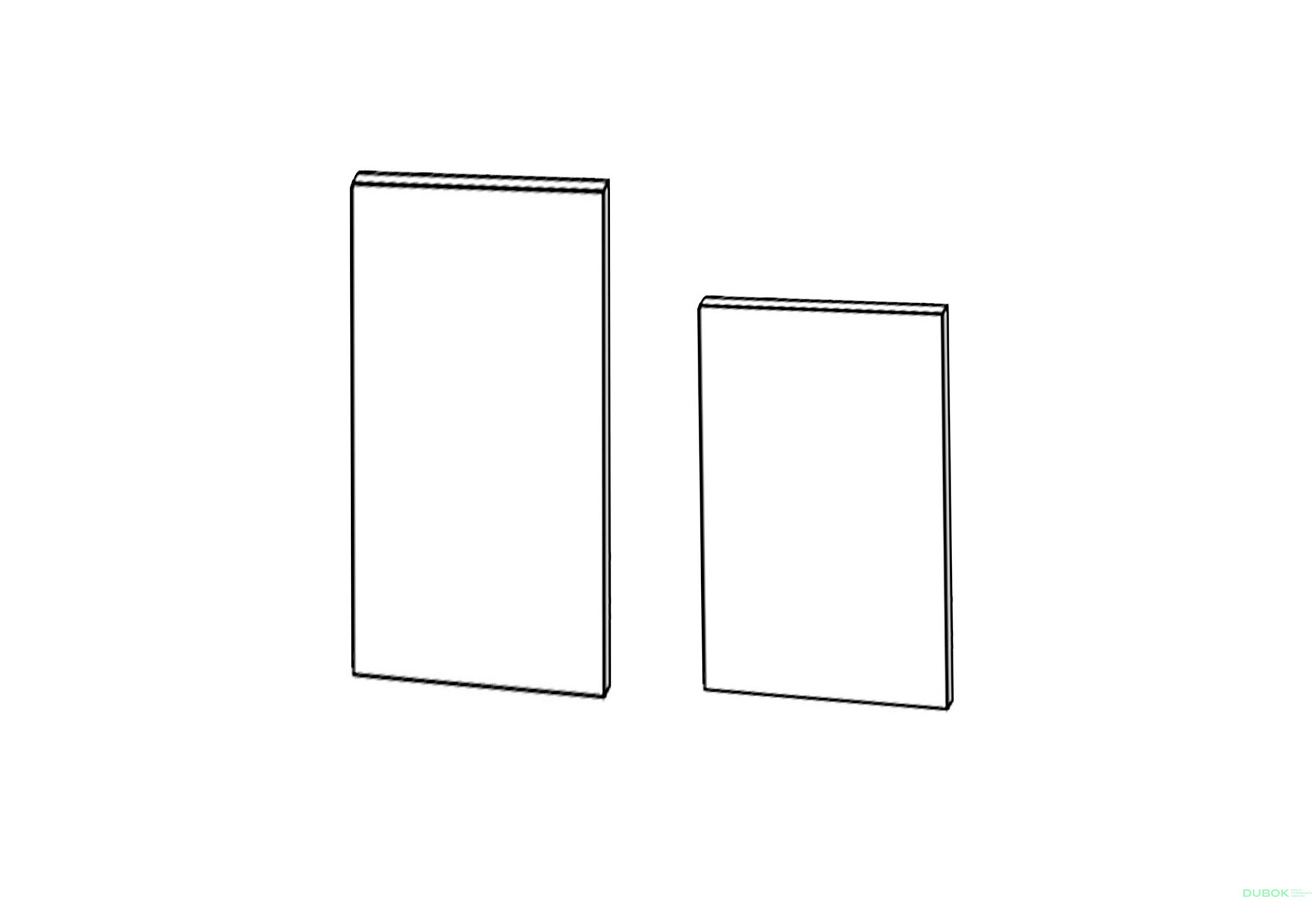 Fotografie 1 - Fasáda Skříň 60P PRAVÁ 2320mm Milénium