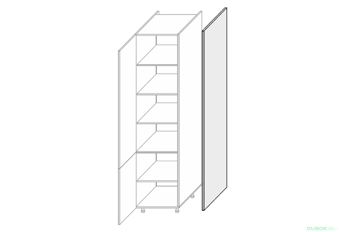 Boční panel skříňky 2320 mm Mary