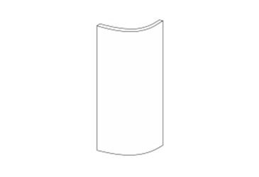 Fasáda 30VZR Ukončení Rádiusní 900mm Mary Pro Blum
